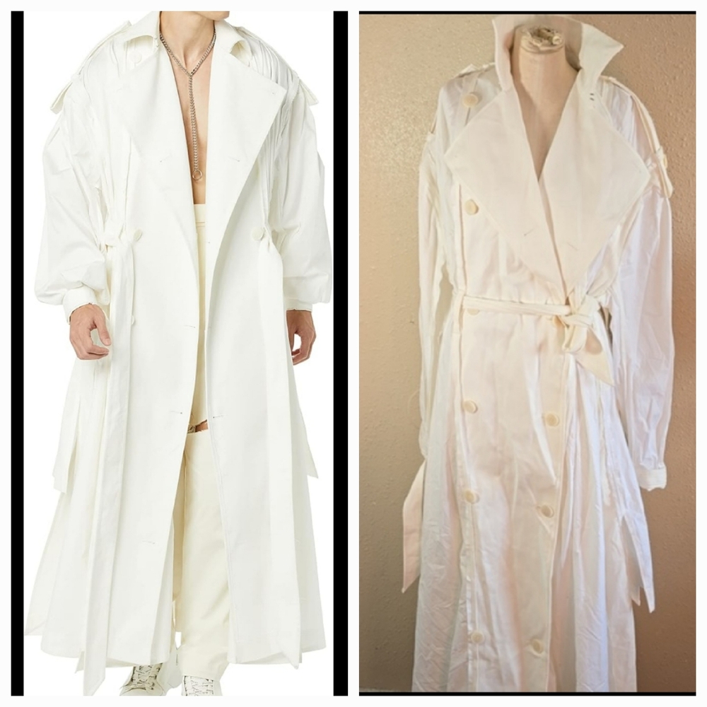 Maison Blanche White Trench Coat
